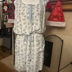 Greylin White and Black Patterned Dress